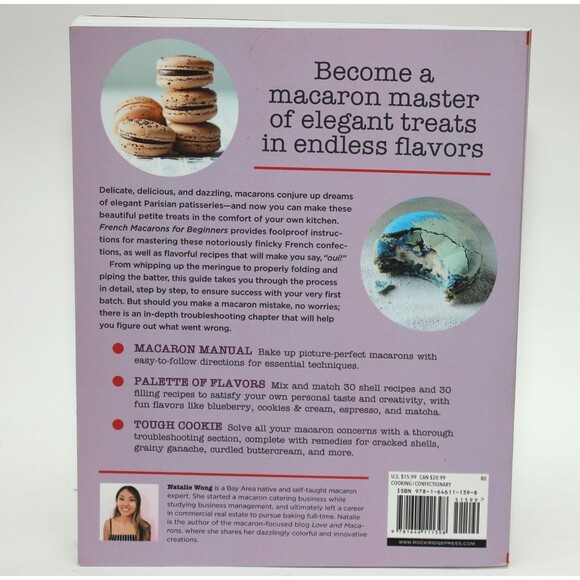 FRENCH MACARONS FOR BEGINNERS: Foolproof Recipes for 60 - Natalie Wong 2019 TPB - Picture 2 of 8